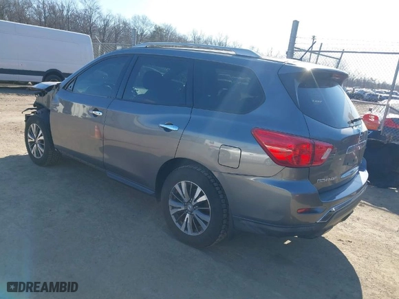 2017 Nissan Pathfinder S with VIN 5N1DR2MM7HC669307, listed as a IAAI auction lot 41635383 with 75,847 mi miles. Bid and sale history available at carsss.com. Image 3.