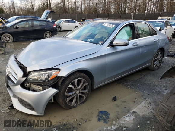 2016 Mercedes-Benz C 300 Luxury with VIN 55SWF4KB8GU147580, listed as a Copart auction lot 87347924 with Not Provided miles and Salvage Title. Bid and sale history available at DreamBid. Image 1.