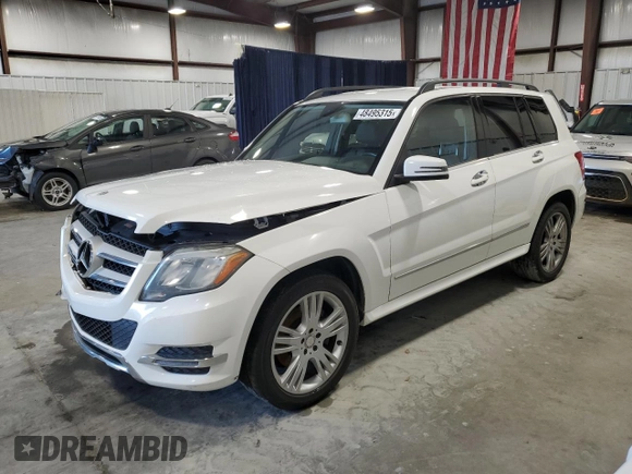 2014 Mercedes-Benz GLK 350 with VIN WDCGG5HB8EG332290, listed as a Copart auction lot 48495315 with 123,180 mi miles and Salvage Title. Bid and sale history available at carsss.com. Image 1.