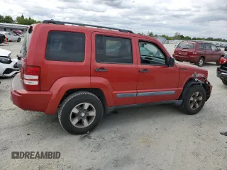 2008 Jeep Liberty Sport with VIN 1J8GN28K58W283952, listed as a Copart auction lot 53860535 with 177,813 mi miles and Salvage Title. Bid and sale history available at DreamBid. Image 3.
