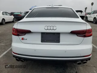 2019 Audi S4 Prestige with VIN WAUC4AF48KA093426, listed as a Copart auction lot 85475464 with 56,203 mi miles and Salvage Title. Bid and sale history available at carsss.com. Image 6.