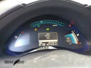 2015 Nissan LEAF SV with VIN 1N4AZ0CP9FC326217, listed as a Copart auction lot 73225843 with 49,163 mi miles. Bid and sale history available at carsss.com. Image 9.