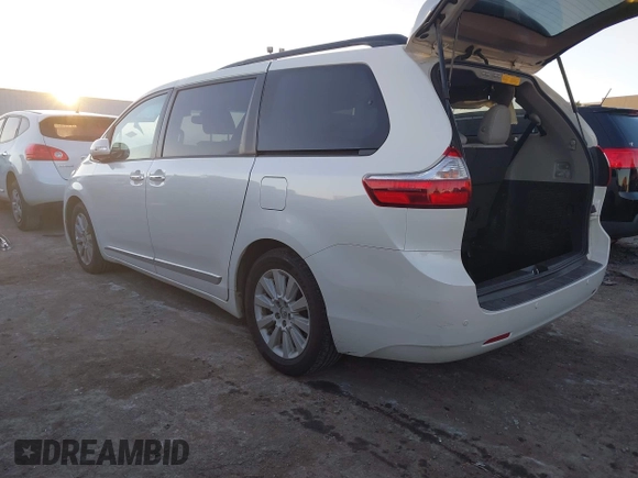 2016 Toyota Sienna XLE with VIN 5TDYK3DC9GS759983, listed as a IAAI auction lot 40859938 with 120,066 mi miles and . Bid and sale history available at DreamBid. Image 3.