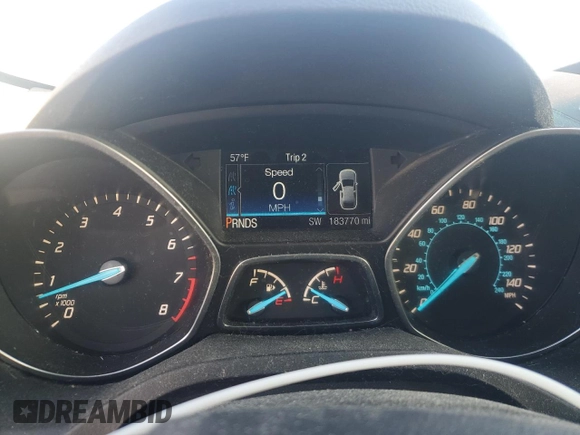 2016 Ford Escape S with VIN 1FMCU0F70GUC29654, listed as a Copart auction lot 46755995 with 183,770 mi miles and Clean Title. Bid and sale history available at carsss.com. Image 9.