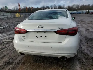 2022 Infiniti Q50 Luxe z VIN JN1EV7BR6NM340168, wystawiony jako Copart lot #44747675 z przebiegiem 33 653 mil mil oraz Szkoda całkowita • Salvage title. Historia ofert i sprzedaży dostępna na DreamBid. Obrazek 6.