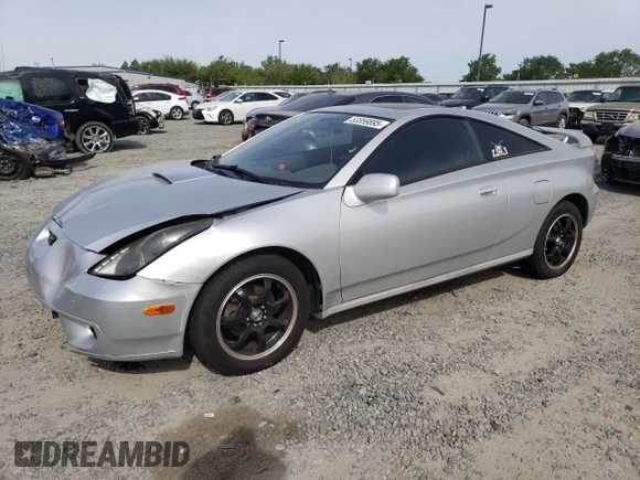 2002 Toyota Celica GT z VIN JTDDR32T320129918, wystawiony jako Copart lot #53359895 z przebiegiem 161 340 mil mil oraz Szkoda całkowita • Salvage title. Historia ofert i sprzedaży dostępna na DreamBid. Obrazek 1.