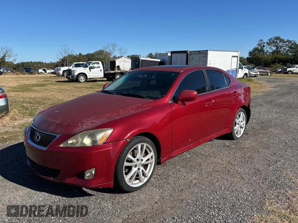 2006 Lexus IS 250 with VIN JTHCK262762007289, listed as a Copart auction lot 85038534 with 106,668 mi miles and Clean Title. Bid and sale history available at DreamBid. Image 2.