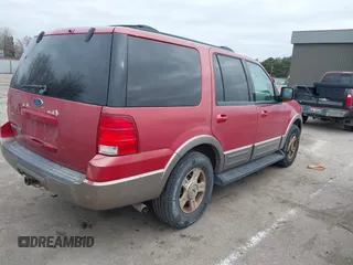 2003 Ford Expedition Eddie Bauer with VIN 1FMPU18L03LA46417, listed as a IAAI auction lot 41846785 with 209,708 mi miles. Bid and sale history available at carsss.com. Image 4.