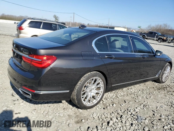 2017 BMW 7 Series 740i xDrive with VIN WBA7E4C59HGU99914, listed as a Copart auction lot 45283743 with 108,388 mi miles. Bid and sale history available at carsss.com. Image 3.