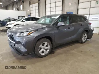 2020 Toyota Highlander LE with VIN 5TDBZRBHXLS004645, listed as a Copart auction lot 47989115 with 69,245 mi miles and Salvage title. Bid and sale history available at DreamBid. Image 1.