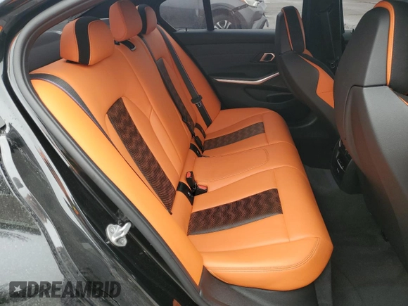 2024 BMW M3 Competition xDrive with VIN WBS43AY0XRFT17144, listed as a Copart auction lot 60822865 with 34,710 mi miles and Salvage title. Bid and sale history available at DreamBid. Image 10.