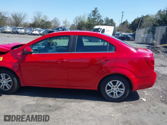 2013 Chevrolet Sonic LT with VIN 1G1JC5SH4D4169926, listed as a IAAI auction lot 41930121 with 105,351 mi miles and . Bid and sale history available at DreamBid. Image 14.