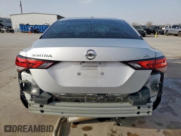 2020 Nissan Sentra SV with VIN 3N1AB8CV8LY226191, listed as a Copart auction lot 48186925 with 84,833 mi miles and Salvage Title. Bid and sale history available at carsss.com. Image 6.