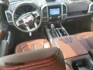 2018 Ford F-150 XL with VIN 1FTEW1E55JFB11639, listed as a Copart auction lot 53542705 with 39,367 mi miles and Salvage Title. Bid and sale history available at carsss.com. Image 8.