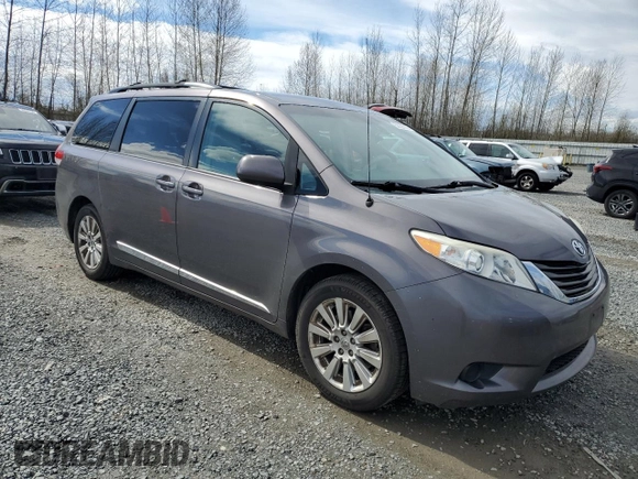 2012 Toyota Sienna LE with VIN 5TDJK3DC7CS047290, listed as a Copart auction lot 50822655 with 173,675 mi miles and Salvage Title. Bid and sale history available at carsss.com. Image 4.