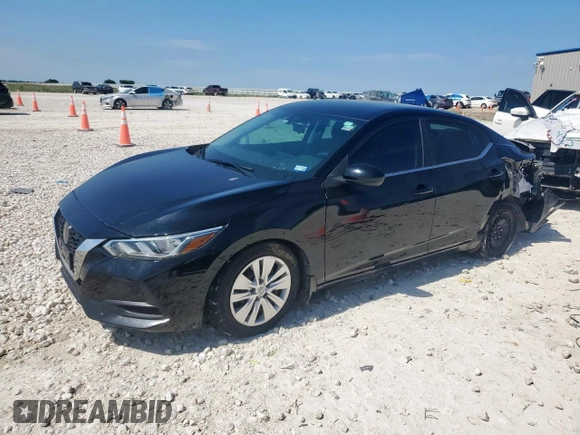 2020 Nissan Sentra S z VIN 3N1AB8BV4LY227713, wystawiony jako Copart lot #57576805 z przebiegiem 78 669 mil mil oraz Szkoda całkowita • Salvage title. Historia ofert i sprzedaży dostępna na DreamBid. Obrazek 1.