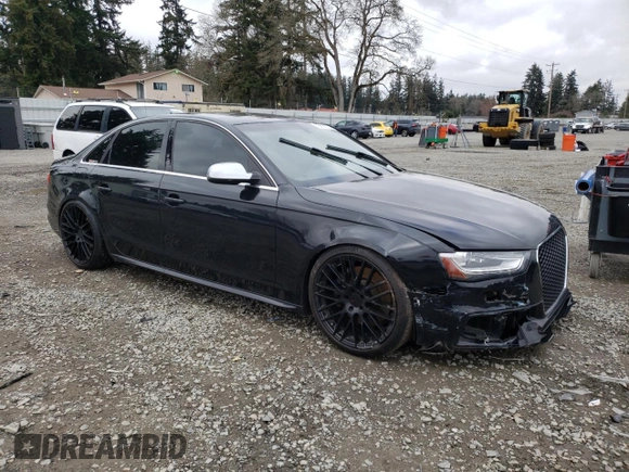2013 Audi S4 Prestige with VIN WAUKGAFL4DA141582, listed as a Copart auction lot 45417075 with 140,727 mi miles and Salvage Title. Bid and sale history available at carsss.com. Image 4.