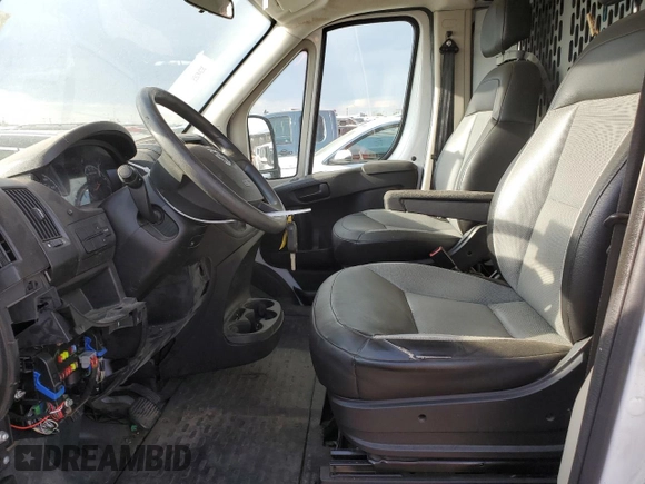 2016 Ram ProMaster Cargo with VIN 3C6TRVAG5GE115830, listed as a Copart auction lot 66212404 with 124,446 mi miles and Salvage Title. Bid and sale history available at DreamBid. Image 7.