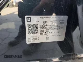 2019 Cadillac XT5 FWD with VIN 1GYKNARS1KZ211222, listed as a Copart auction lot 51468135 with 37,965 mi miles and Non Repairable. Bid and sale history available at carsss.com. Image 13.