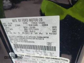 2009 Ford F-150 XL с VIN 1FTPW14VX9KB90058, выставлен на аукционе IAAI как лот 42608936 с пробегом 200 050 миль миль и . История ставок и продаж доступна на DreamBid. Изображение 9.