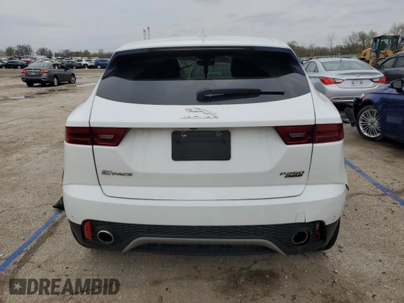 2018 Jaguar E-Pace SE with VIN SADFP2FX1J1Z15509, listed as a Copart auction lot 51812485 with 44,068 mi miles and Salvage Title. Bid and sale history available at DreamBid. Image 6.