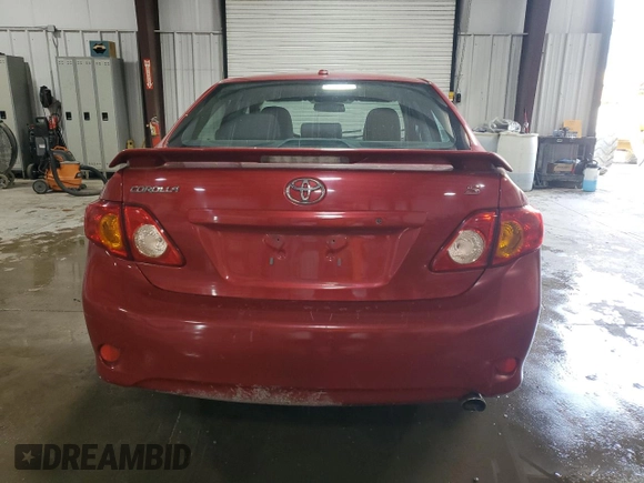 2009 Toyota Corolla with VIN 2T1BU40E09C115460, listed as a Copart auction lot 55720785 with 262,691 mi miles and Clean Title. Bid and sale history available at carsss.com. Image 6.