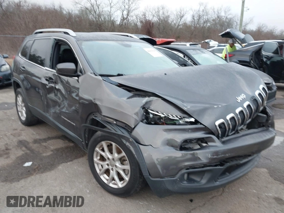 2018 Jeep Cherokee Latitude Plus with VIN 1C4PJLLB6JD518537, listed as a IAAI auction lot 41458748 with 82,093 mi miles. Bid and sale history available at carsss.com. Image 1.