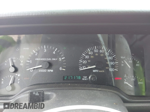 1999 Jeep Cherokee Sport z VIN 1J4FT68S9XL667355, wystawiony jako IAAI lot #42204435 z przebiegiem 217 178 mil mil oraz . Historia ofert i sprzedaży dostępna na DreamBid. Obrazek 7.