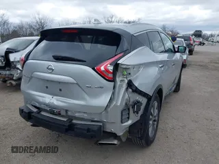 2016 Nissan Murano S with VIN 5N1AZ2MH8GN169195, listed as a IAAI auction lot 41971810 with 124,929 mi miles. Bid and sale history available at carsss.com. Image 4.