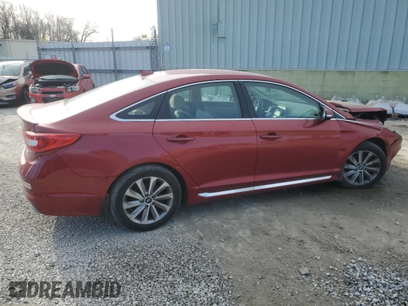2016 Hyundai Sonata Sport with VIN 5NPE34AF3GH285166, listed as a Copart auction lot 47238685 with 177,539 mi miles and Salvage Title. Bid and sale history available at DreamBid. Image 3.