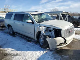 2015 GMC Yukon XL Denali with VIN 1GKS2JKJ8FR674890, listed as a Copart auction lot 45952505 with 120,032 mi miles and Salvage Title. Bid and sale history available at carsss.com. Image 4.