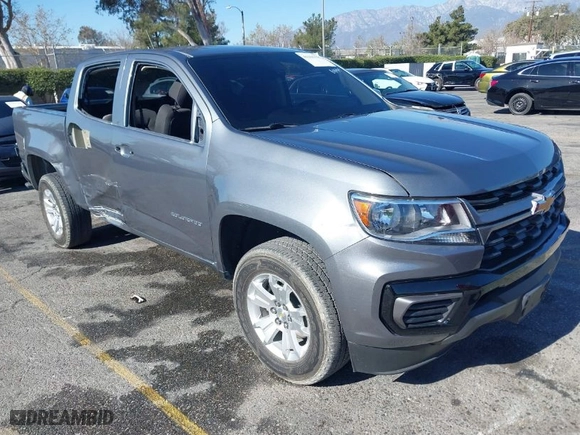 2022 Chevrolet Colorado 2WD LT with VIN 1GCGSCEA3N1292885, listed as a IAAI auction lot 41355155 with 16,871 mi miles. Bid and sale history available at carsss.com. Image 1.