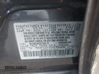 2014 Nissan Sentra SV z VIN 3N1AB7AP5EY305173, wystawiony jako IAAI lot #41855179 z przebiegiem 119 614 mil mil oraz . Historia ofert i sprzedaży dostępna na DreamBid. Obrazek 9.