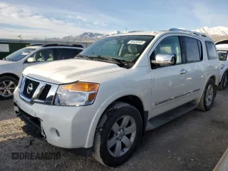 2010 Nissan Armada Titanium z VIN 5N1BA0NCXAN613283, wystawiony jako Copart lot #48426505 z przebiegiem 104 934 mil mil oraz Szkoda całkowita • Salvage title. Historia ofert i sprzedaży dostępna na DreamBid. Obrazek 1.