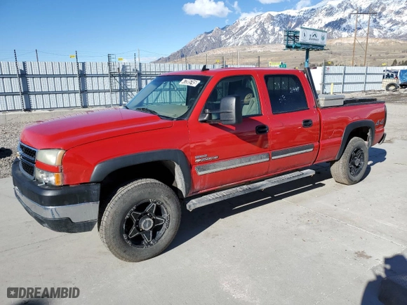 2007 Chevrolet Silverado 2500HD Classic LT1 with VIN 1GCHK23D57F161653, listed as a Copart auction lot 47205745 with 0 mi miles and Clean Title. Bid and sale history available at carsss.com. Image 1.