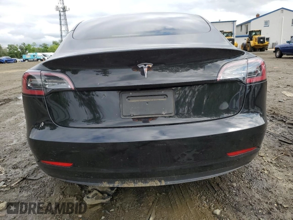 2023 Tesla Model 3 with VIN 5YJ3E1EA3PF451764, listed as a Copart auction lot 58718705 with 33,965 mi miles and Salvage title. Bid and sale history available at DreamBid. Image 6.