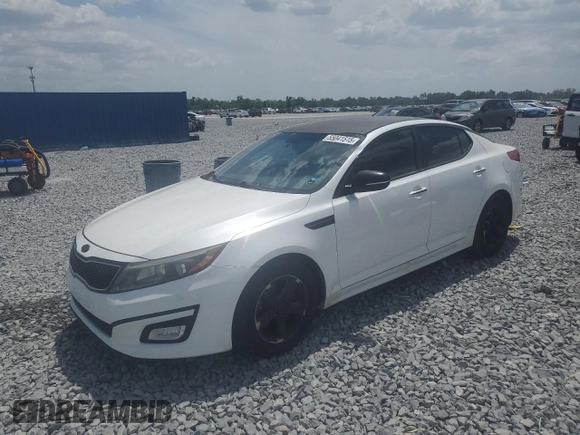 2015 Kia Optima LX with VIN KNAGM4A78F5645011, listed as a Copart auction lot 55041515 with 112,133 mi miles and Salvage Title. Bid and sale history available at DreamBid. Image 1.