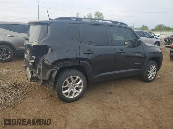 2018 Jeep Renegade Altitude with VIN ZACCJBBB9JPH12345, listed as a Copart auction lot 56932475 with 58,579 mi miles and Clean title. Bid and sale history available at DreamBid. Image 3.