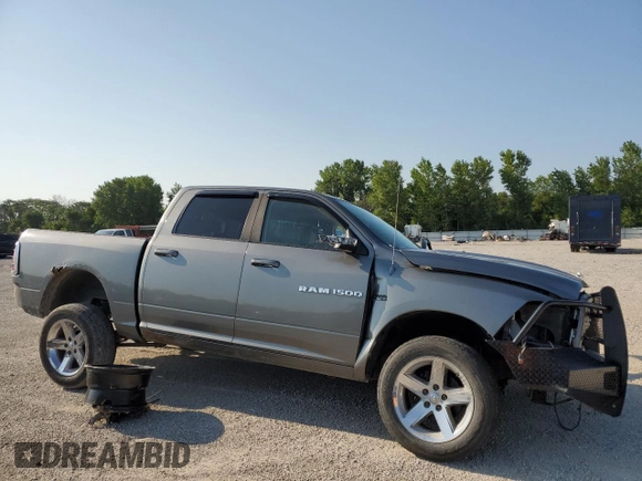 2012 Ram 1500 Sport with VIN 1C6RD7MT5CS203913, listed as a Copart auction lot 65051734 with Not provided miles and Salvage title. Bid and sale history available at DreamBid. Image 4.