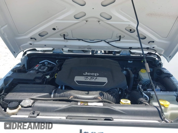 2013 Jeep Wrangler Sport with VIN 1C4AJWAG0DL542624, listed as a IAAI auction lot 42590160 with 54,850 mi miles and . Bid and sale history available at DreamBid. Image 10.