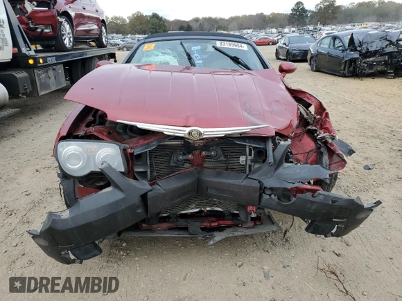 2005 Chrysler Crossfire with VIN 1C3AN55L45X059075, listed as a Copart auction lot 83189904 with 55,570 mi miles and Salvage Title. Bid and sale history available at DreamBid. Image 5.