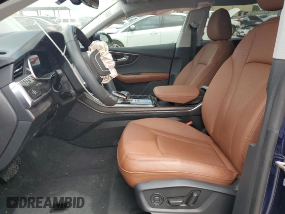 2022 Audi Q8 Prestige with VIN WA1FVBF12ND009672, listed as a Copart auction lot 71122534 with 21,986 mi miles and Salvage Title. Bid and sale history available at carsss.com. Image 7.