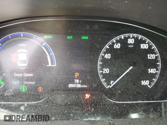 2019 Honda Insight EX with VIN 19XZE4F58KE030456, listed as a Copart auction lot 48962805 with 94,106 mi miles and Salvage Title. Bid and sale history available at carsss.com. Image 9.