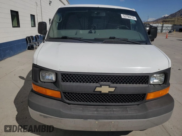 2013 Chevrolet Express Cargo Van with VIN 1GCSGAFX0D1135297, listed as a Copart auction lot 53786215 with 306,270 mi miles and Clean Title. Bid and sale history available at carsss.com. Image 5.