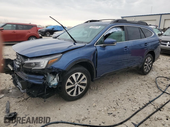 2022 Subaru Outback Premium z VIN 4S4BTAFC2N3135442, wystawiony jako Copart lot #53930375 z przebiegiem Nie podano mil oraz Szkoda całkowita • Salvage title. Historia ofert i sprzedaży dostępna na DreamBid. Obrazek 1.