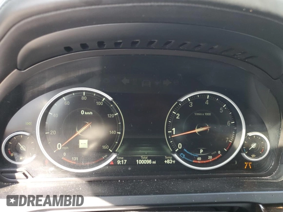 2014 BMW 7 Series ALPINA B7 with VIN WBAYE8C53ED135089, listed as a Copart auction lot 57943575 with 100,096 mi miles and Salvage title. Bid and sale history available at DreamBid. Image 9.