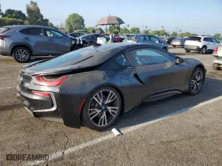 2017 BMW i8 with VIN WBY2Z2C35HV676554, listed as a Copart auction lot 69516714 with 58,163 mi miles and Salvage Title. Bid and sale history available at carsss.com. Image 3.
