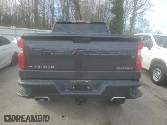 2022 Chevrolet Silverado 1500 Custom Trail Boss with VIN 3GCPDCED4NG533598, listed as a Copart auction lot 87164224 with 14,725 mi miles and Salvage Title. Bid and sale history available at DreamBid. Image 6.