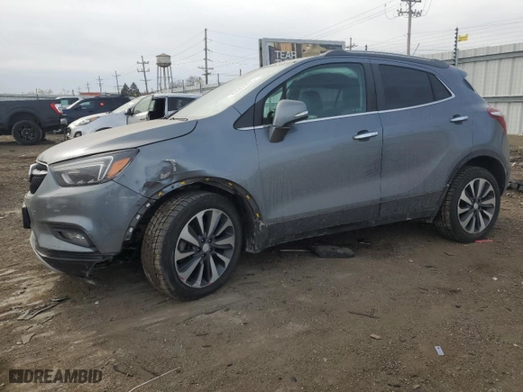 2019 Buick Encore Essence with VIN KL4CJGSM1KB850045, listed as a Copart auction lot 42984855 with 75,690 mi miles and Salvage Title. Bid and sale history available at carsss.com. Image 1.