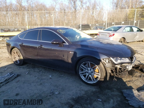 2015 Audi A7 3.0 Premium Plus with VIN WAUWGAFC1FN025933, listed as a Copart auction lot 71391512 with 0 mi miles. Bid and sale history available at carsss.com. Image 4.